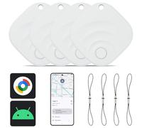 Reyke Android Tracker, Air Smart Tag Compatible avec Google Find My (Android Seulement), Traceur pour clés, Bagages, Valise, Portefeuille, 4 Pack