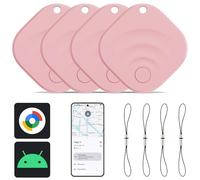 Reyke Android Tracker, Air Smart Tag Compatible avec Google Find My (Android Seulement), Traceur pour clés, Bagages, Valise, Portefeuille, 4 Pack
