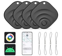 Reyke Android Tracker, Air Smart Tag Compatible avec Google Find My (Android Seulement), Traceur pour clés, Bagages, Valise, Portefeuille, 4 Pack