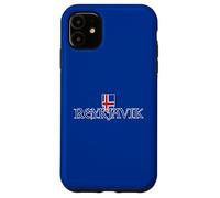 Reykjavik Drapeau islandais Souvenir Typographie médiévale Islande Coque pour iPhone 11