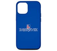 Reykjavik Drapeau islandais Souvenir Typographie médiévale Islande Coque pour iPhone 12/12 Pro