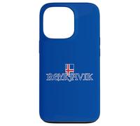 Reykjavik Drapeau islandais Souvenir Typographie médiévale Islande Coque pour iPhone 13 Pro
