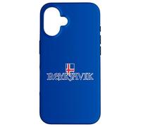 Reykjavik Drapeau islandais Souvenir Typographie médiévale Islande Coque pour iPhone 16