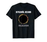 REYKJAVÍK, Islande 08.12.2026 Eclipse Solaire T-Shirt
