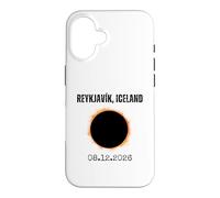 Reykjavík Islande Eclipse Solaire 08.12.2026 Coque pour iPhone 16