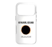Reykjavík Islande Eclipse Solaire 08.12.2026 Coque pour iPhone 17 Pro