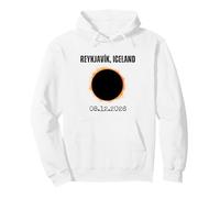 Reykjavík Islande Eclipse Solaire 08.12.2026 Sweat à Capuche