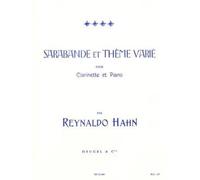 Reynaldo hahn: sarabande et theme varie (clarinet/piano)