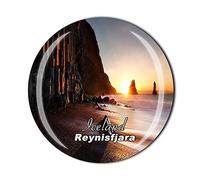 Reynisfjara Aimant de réfrigérateur Motif plage Vik Islande