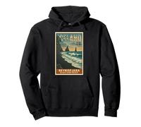 Reynisfjara Black Sand Beach Islande Vintage Art Graphic Sweat à Capuche