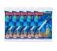 Reynolds 045 Lot de 50 stylos à bille Pointe fine Encre verte 0,7 mm
