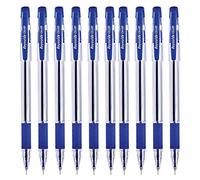 Reynolds Champ Lot de 10 Stylos à bille pointe fine 0,7 mm Encre bleue