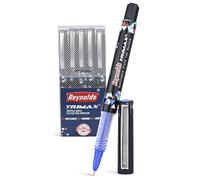 Reynolds Trimax Lot de 5 stylos à bille Bleu Pointe 0,5 mm