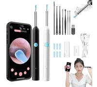 Reyova Kit Pro - Dispositif De Nettoyage PréCis Et SéCurisé, Reyova Oreille, Cure Camera Hd Oreille Kit Pro - Kit Professionnel Nettoyage PréCis Et SûR (Blanc+Noir, Taille unique)