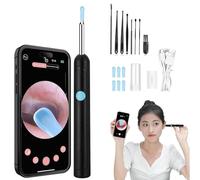 Reyova Oreille,2025 Reyova Pro Oreille Cure-Oreille,Endoscope Nettoyant Oreille Kit Avec 6 Lumières LED, étanchéité Ip67, Otoscope Oreille 1080p HD, Pour Ios and Android (Noir, 1)