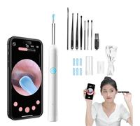 Reyova Oreille,2025 Reyova Pro Oreille Cure-Oreille,Endoscope Nettoyant Oreille Kit Avec 6 Lumières LED, étanchéité Ip67, Otoscope Oreille 1080p HD, Pour Ios and Android (Blanc, 1)