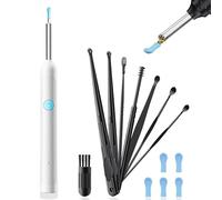 Reyova Oreille Otoscope 1080p HD Kit Camera Oreille, Reyova Pro Oreille Nettoyage Ip67 Étanche, Otoscope Oreille Camera Avec 6 Lumières Led, Adapté Aux Smartphones Et Tablettes (Blanc)