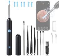 Reyova Pro Oreille, Nettoyage Oreille Camera, Nettoyeur Oreilles Otoscope Camera, Earo Oreilles, Utilisation en un Clic sur iphone, ipad et Android,1080p HD - 3,5mm Diamètre IP67 étanche