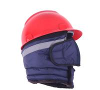 Reyox Bonnet d'hiver Anti Vent pour Casque Chantier, Chapka pour Adultes Bleu Marine Style 5