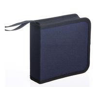 Reyox Étui DVD, Classeur de Rangement en Nylon, Boîtier de Rangement pour Organisateur de Disque Portable pour la Maison et la Voiture Bleu 40 Capacité