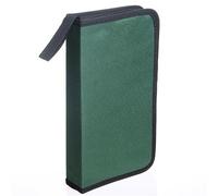 Reyox Étui DVD, Classeur de Rangement en Nylon, Boîtier de Rangement pour Organisateur de Disque Portable pour la Maison et la Voiture Vert 80 Capacité
