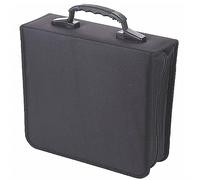 Reyox Étui DVD, Classeur de Rangement en Nylon, Boîtier de Rangement pour Organisateur de Disque Portable pour la Maison et la Voiture Noir 288 Capacité