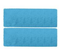 Reyox Lot de 12 Tapis Carrés pour Salle de Classe, Coussins de Sol Doux et Antidérapants pour Activités de Groupe et Zones de Marquage Bleu Clair