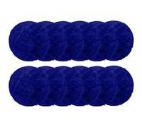 Reyox Lot de 12 Tapis Ronds pour Salle de Classe, Coussins de Sol Doux et Antidérapants pour Activités de Groupe et Zones de Marquage Bleu Roi