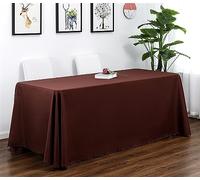 Reyox Nappe de Table en Polyester Nappe Lavable Anti Tache pour Fête Anniversaire Mariage Café 150 x 210 cm Rectangulaire