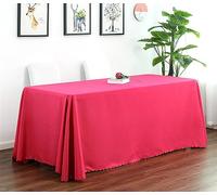 Reyox Nappe de Table en Polyester Nappe Lavable Anti Tache pour Fête Anniversaire Mariage Fuchsia 180 x 180 cm Carré