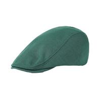 Reyox Unisexe Casquette Beret Plate Gavroche Coton Ivy Chapeau Vert foncé 2