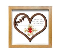 Reyrijf Personnalisé fête des mères maman famille Puzzle signe signe, maman Mama en bois personnalisé Puzzle cadeau, personnalisé fête des mères maman maman grand - mère nana cadeau