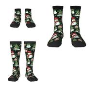 Reyrijf Personnalisé Phot visage chaussettes de Noël cadeau pour les femmes hommes, personnalisé drôle nouveauté chaussettes de Noël avec image vacances