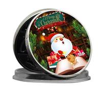 REZAJDUIE Pièce commémorative 2023 Pièces de métal de Noël Père Noël Renne Bonhomme de Neige Collection d'arbres de Noël Cadeaux de Noël