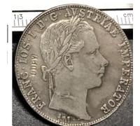 REZAJDUIE Pièce commémorative de 1859 Autriche - François-Joseph Ier, Copie plaquée Argent