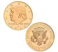 REZAJDUIE Pièce commémorative Donald Trump 2020 plaquée Or, pièce de Collection du président américain, Cadeaux pour Hommes