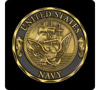 REZAJDUIE Pièce commémorative pièce de Monnaie de la Marine américaine Shellback traversant la Ligne Souvenir Cadeau de Collection plaqué pièce Militaire pièce commémorative