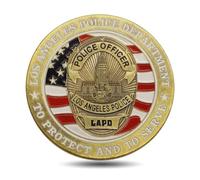 REZAJDUIE Pièce commémorative pour protéger et Servir la pièce de Monnaie LAPD Sovenior, Cadeaux de Collection du département de Police américain de Los Angeles