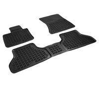 REZAW PLAST 200709 Tapis de sol Caoutchouc noir Avant et Arrière