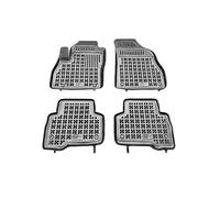 REZAW PLAST 201208 Tapis de sol Caoutchouc noir Avant et Arrière Compatible avec CITROËN C-Crosser SUV EP, VU, VV