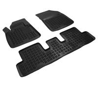 REZAW PLAST 201227 Tapis de sol Caoutchouc noir Avant et Arrière Compatible avec CITROËN C4 II Picasso