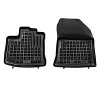 Tapis de Sol Caoutchouc Noir Avant pour Dacia Dokker Van 2012-2021 Inodore Bord augmenté