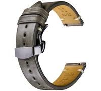 REZERO Bracelet de Montre à Dégagement Rapide, Sangle de Montre en Cuir Véritable de Veau Italien, Lanière de Montre de Remplacement Classiques pour Homme, Femme 18mm 19mm 20mm 21mm 22mm 23mm 24mm
