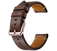 REZERO Bracelet de Montre à Dégagement Rapide, Sangle de Montre en Cuir Véritable de Veau Italien, Lanière de Montre de Remplacement Classiques pour Homme, Femme 18mm 19mm 20mm 21mm 22mm 23mm 24mm