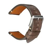 REZERO Bracelet de Montre à Dégagement Rapide, Sangle de Montre en Cuir Véritable de Veau Italien, Lanière de Montre de Remplacement Classiques pour Homme, Femme 18mm 19mm 20mm 21mm 22mm 23mm 24mm