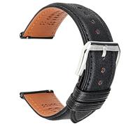 REZERO Bracelet de Montre à Dégagement Rapide, Sangle de Montre en Cuir Véritable de Veau Italien, Mince et Doux Lanière de Montre de Remplacement pour Homme, Femme 18mm 19mm 20mm 21mm 22mm 23mm 24mm