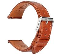 REZERO Bracelet de Montre à Dégagement Rapide, Sangle de Montre en Cuir Véritable de Veau Italien, Mince et Doux Lanière de Montre de Remplacement pour Homme, Femme 18mm 19mm 20mm 21mm 22mm 23mm 24mm