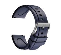 REZERO Bracelet de Montre en Caoutchouc FKM à Dégagement Rapide, Sangle de Montre en Fluoro-Caoutchouc, Épais et Solide, Lanière de Montre de Remplacement Étanche 19/20/21/22/23/24mm pour Homme, Femme