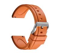REZERO Bracelet de Montre en Caoutchouc FKM à Dégagement Rapide, Sangle de Montre en Fluoro-Caoutchouc, Épais et Solide, Lanière de Montre de Remplacement Étanche 19/20/21/22/23/24mm pour Homme, Femme