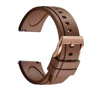 REZERO Bracelet de Montre en Caoutchouc FKM à Dégagement Rapide, Sangle de Montre en Fluoro-Caoutchouc, Épais et Solide, Lanière de Montre de Remplacement Étanche 19/20/21/22/23/24mm pour Homme, Femme